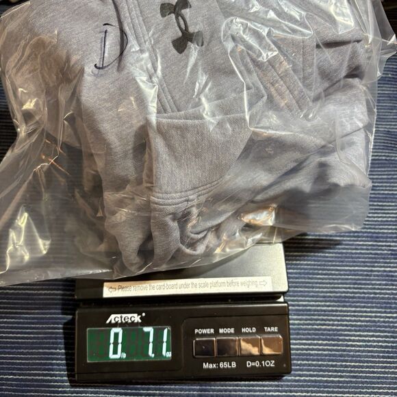 Under Armour Compression Shirt Mens S ColdGear Mock Neck Blue Gym Base Layer - Picture 11 of 11